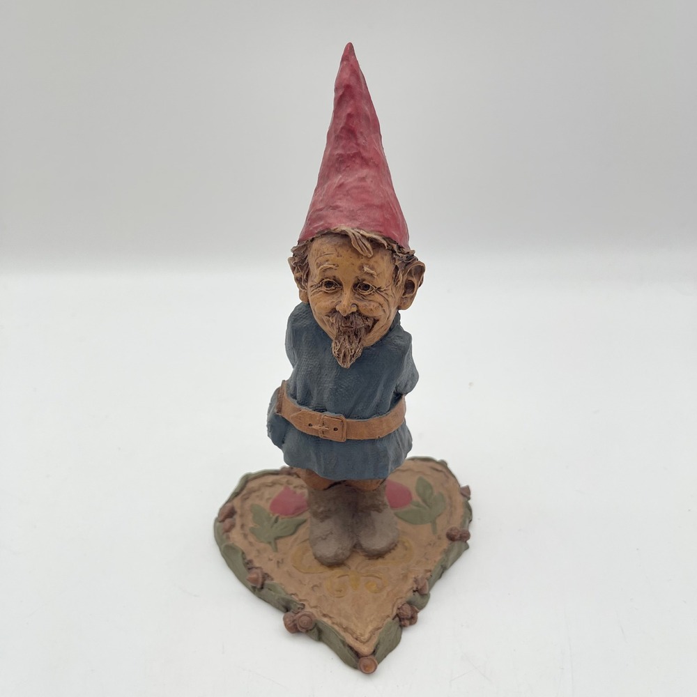 Tom Clark Cairn Studio Val Gnome Figurine Heart Base 1984 COA Box 44